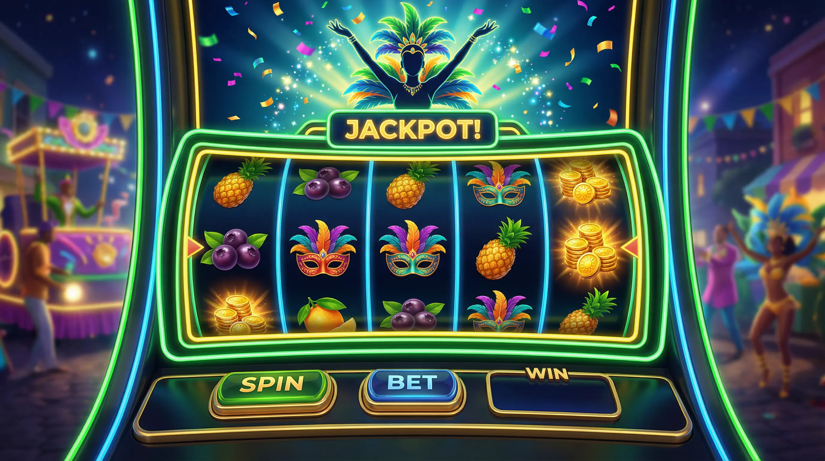 Caça-níqueis temáticos do carnaval brasileiro no luvabet